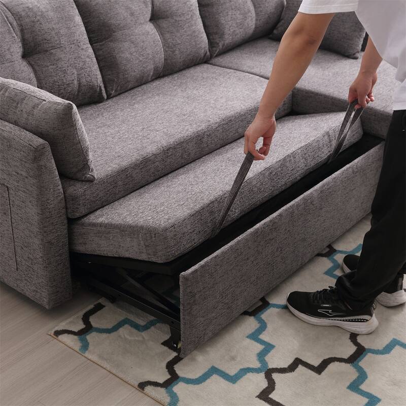 Modular Sectional Sofa L Shaped Modular Couch with Reversible Chaise