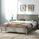 preview thumbnail 2 of 6, Queen Size Pine Platform Bed with Headboard and Support Legs