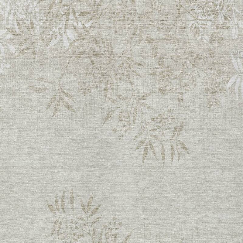 HomeRoots Floral Transitional Rectangle Outdoor Rug