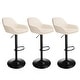 preview thumbnail 24 of 51, Glitzhome Set of 3 Mid-Century Modern Adjustable Swivel Bar Stools - Set of 3