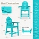 preview thumbnail 40 of 38, Tall Adirondack Chairs Set of 2 with handrails and connecting plates - 28.3"L x 22.6"W x 48.8"H