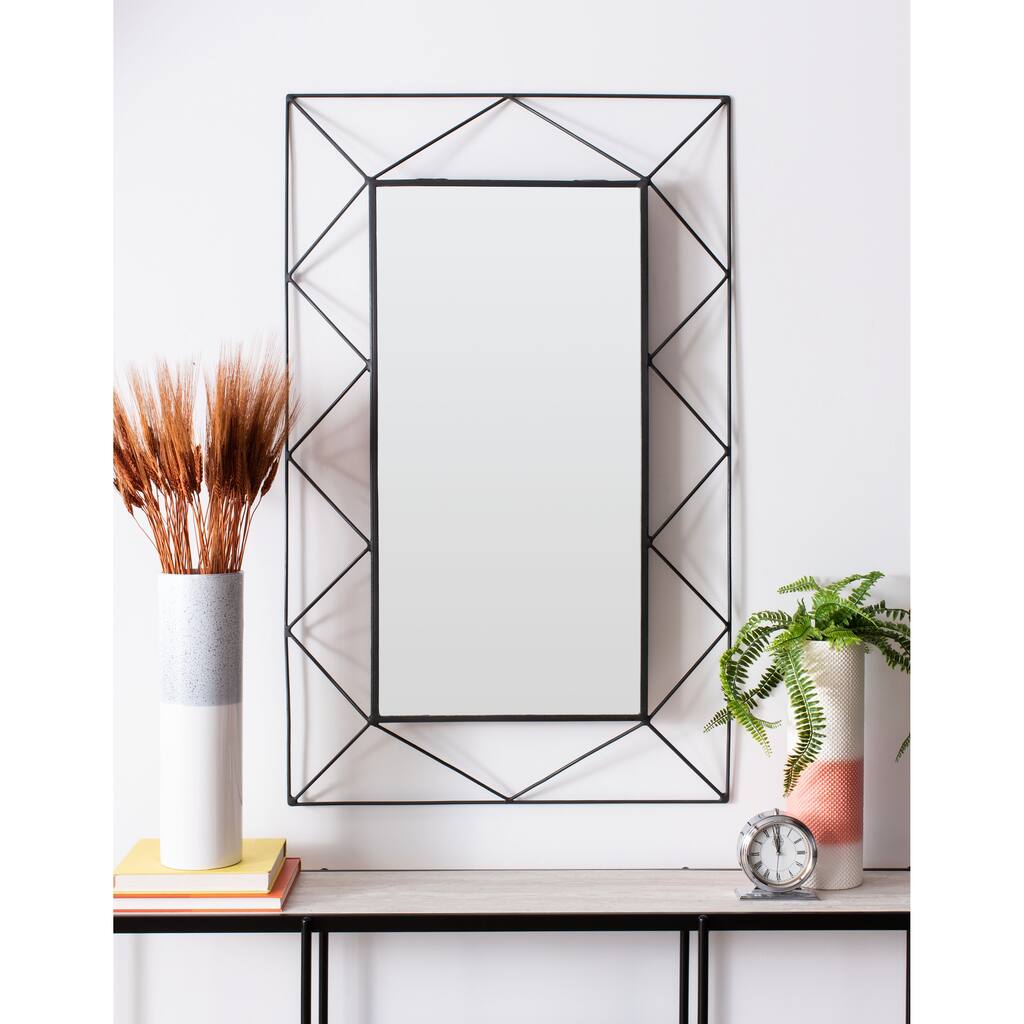 SAFAVIEH Katlynn 30-inch Rectangular Mirror - 29.5" W x 3" L x 47" H - 30Wx3Dx47H