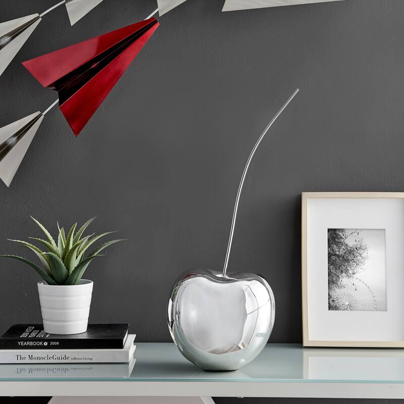 Cherry Resin Sculpture - Small - Chrome