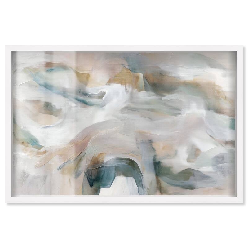 Whispering Colors IV Shadowbox by Art Remedy - White - 54" x 36"