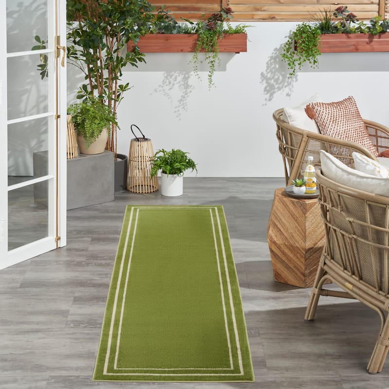 Nourison Sandy Indoor / Outdoor Solid Area Rug