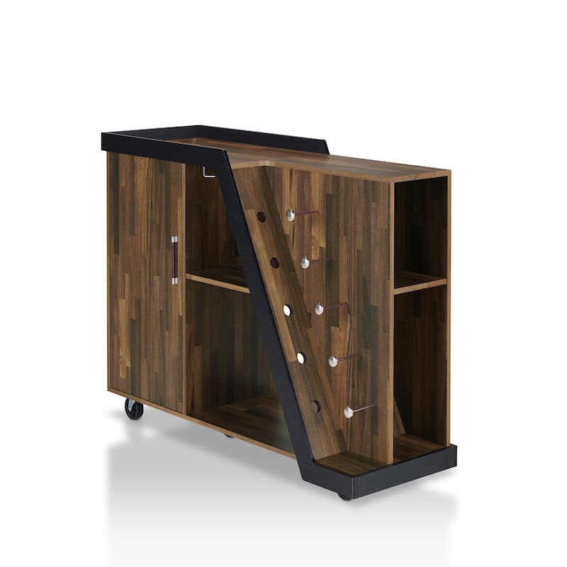 Furniture of America Tern Modern 6-shelf Mobile Wine Cabinet