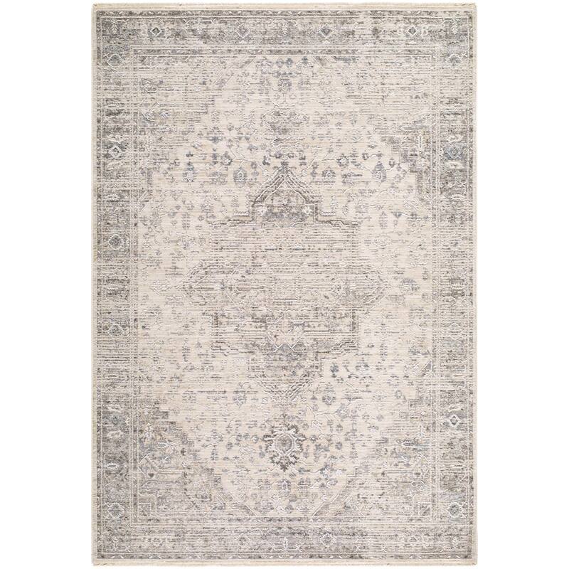 Livabliss Seclusion Traditional Area Rug - Medium Gray - 7'10" x 10'2"