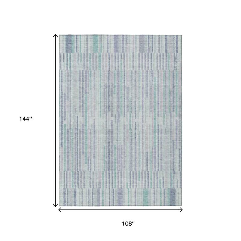 HomeRoots Striped Transitional Rectangle Outdoor Rug