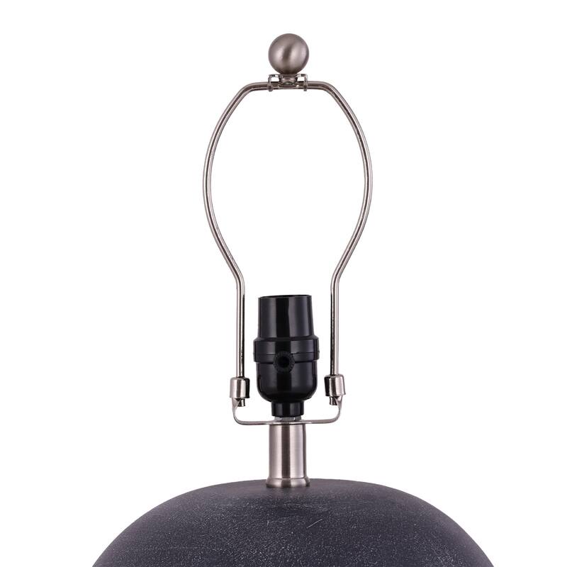Modern Ceramic Table Lamp with Cone Linen Shade