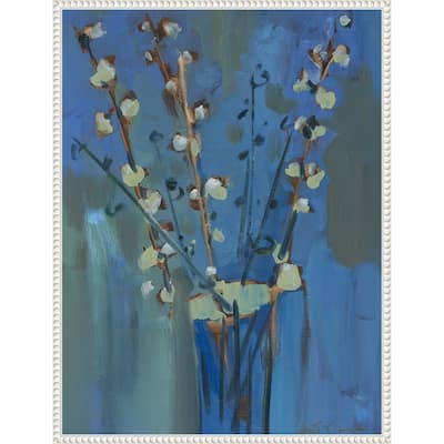 Winter Willow II by Erin McGee Ferrell (23 x 30 in.), Framed Canvas Wall Art Print - Sylvie Beaded White