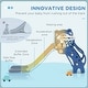 preview thumbnail 6 of 4, Indoor 2 in 1 Toddler Slide with Basketball Hoop