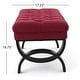 preview thumbnail 39 of 63, Scarlette Tufted Fabric Ottoman Bench by Christopher Knight Home - 41.00" L x 17.25" W x 16.75" H
