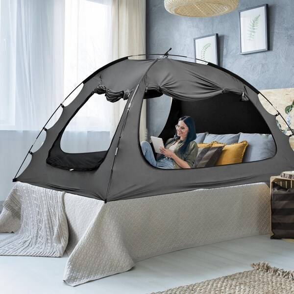 DoCred Blackout Private Space Bed Canopy For Adult And Kids Bed Bath Beyond 41782649