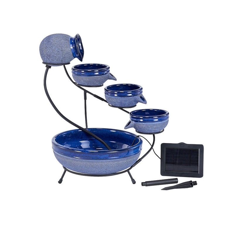 Ceramic Solar Cascade - Blueberry