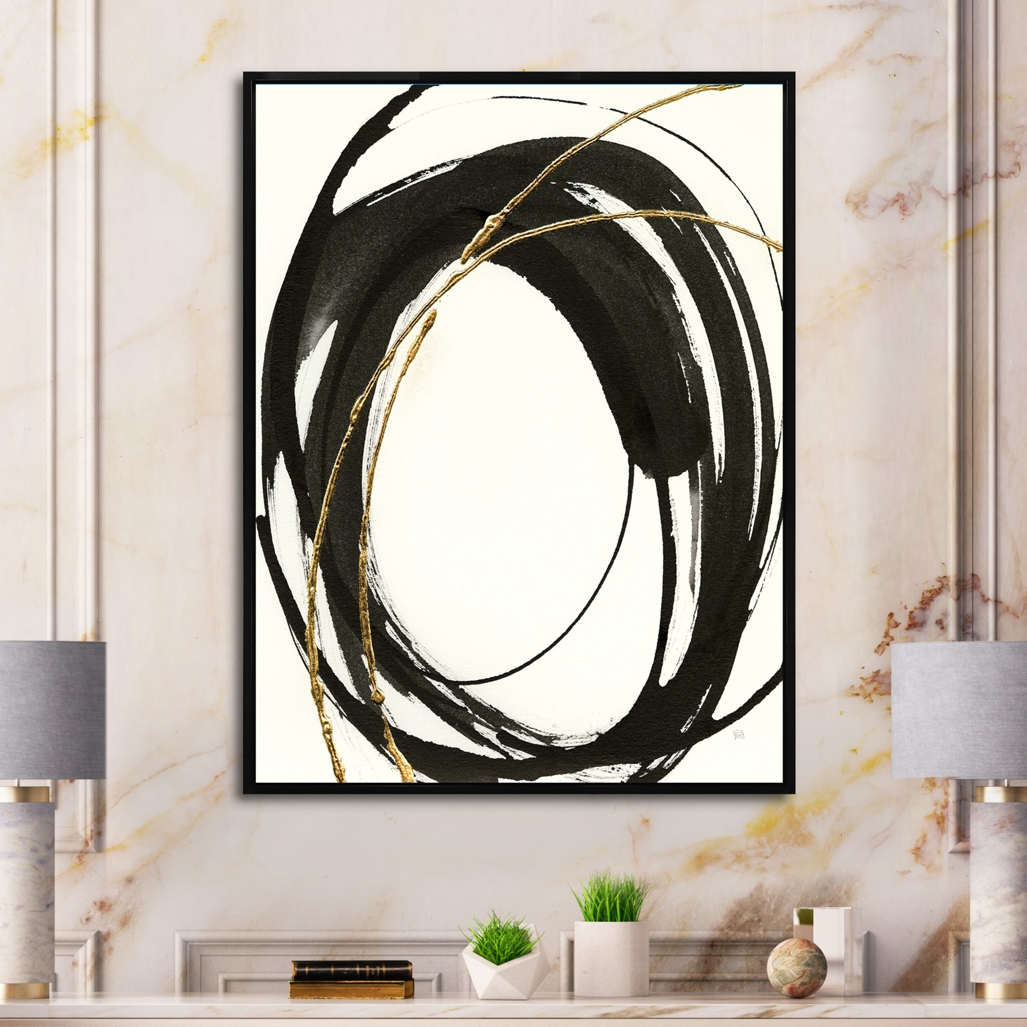 Light White Taupe Abstract Painting 30x40 Canvas Ready To Ship