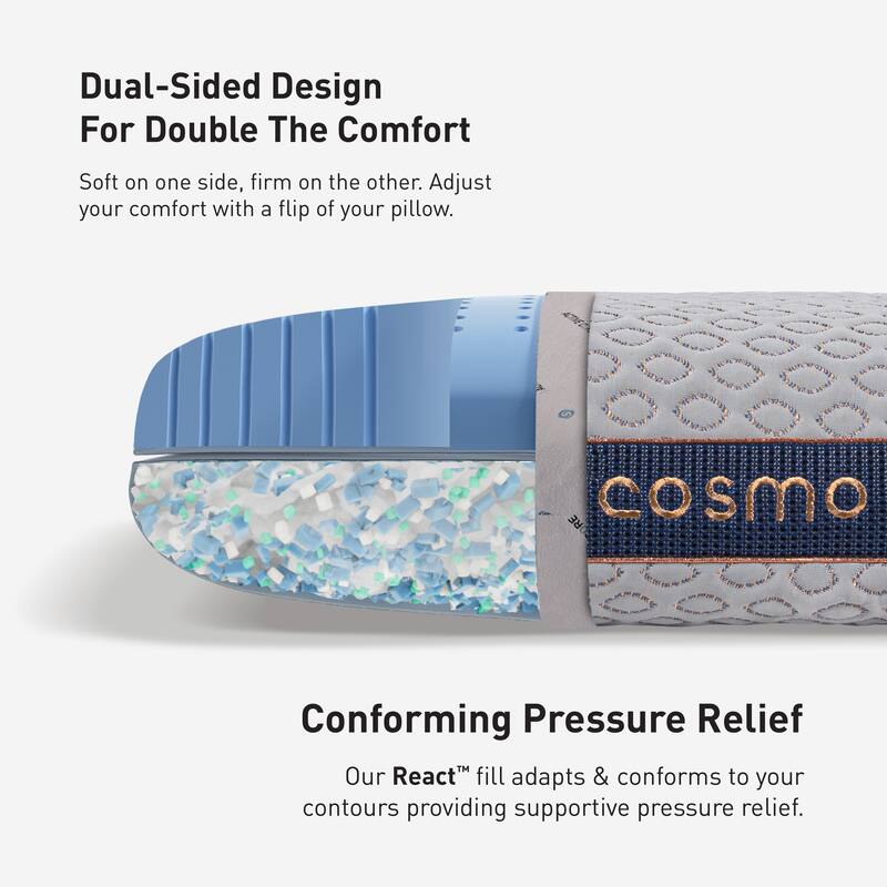 Bedgear Cosmo Performance Cooling Pillow for All Sleep Positions