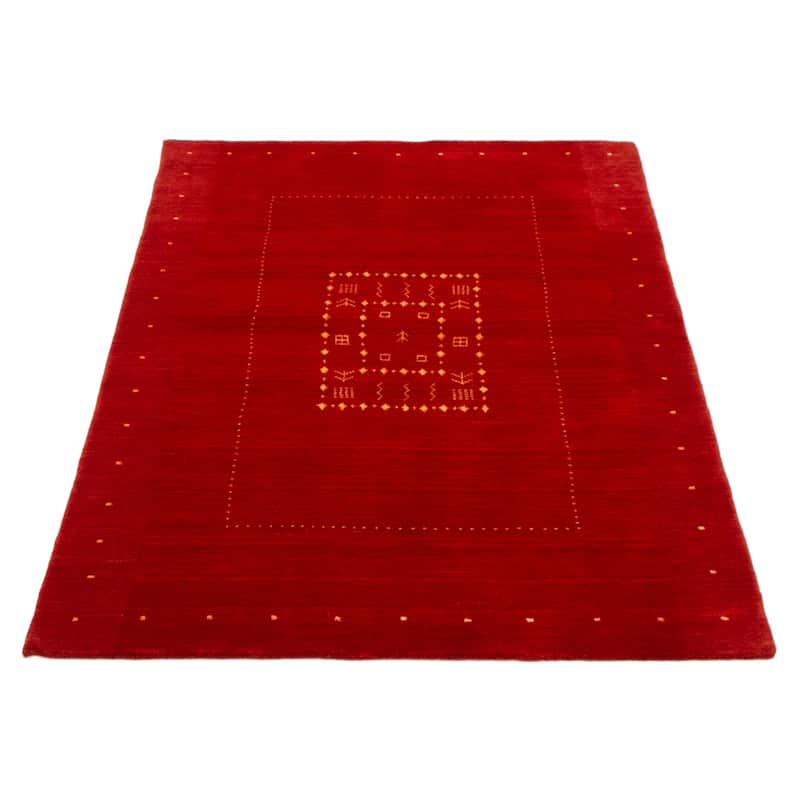 Kashkuli Gabbeh Red Rug 4'7" x 6'7" - 4'7 x 6'7