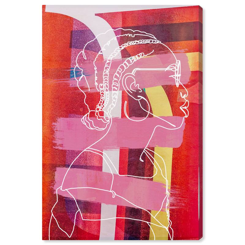 Wynwood Studio People and Portraits In Saturation Red and Modern & Contemporary Wall Art Canvas Print