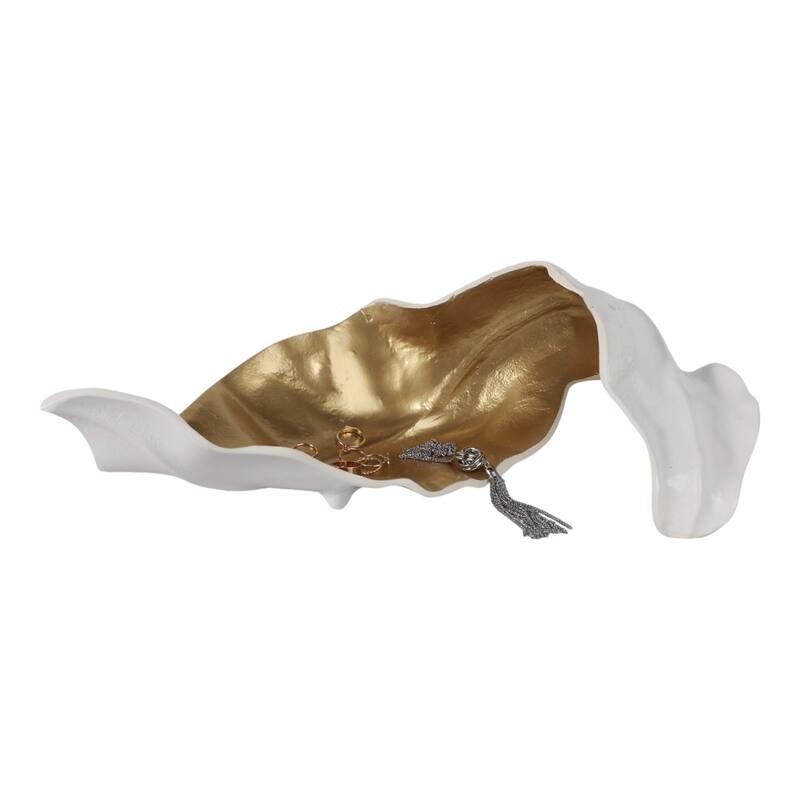 Metal Sculpture Abstract Glam Design and Textured Organic Silhouette