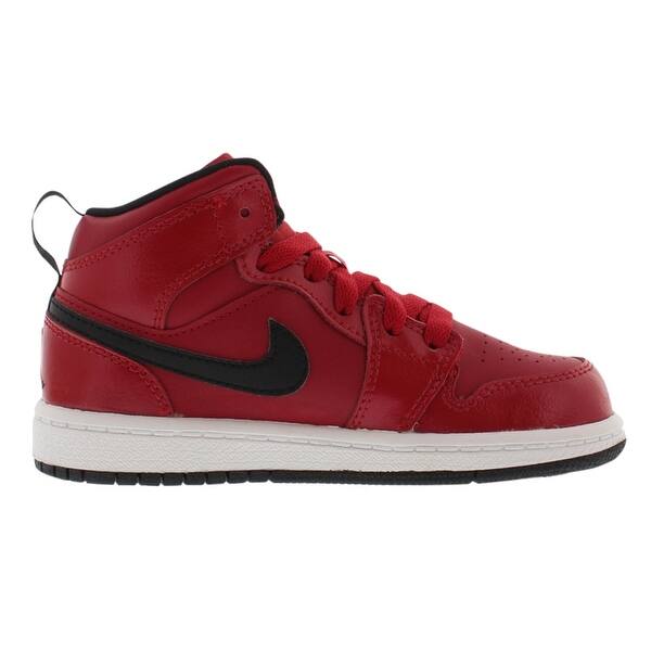 Shop Jordan Air Jordan 1 Mid Basketball Preschool Boy S Shoes