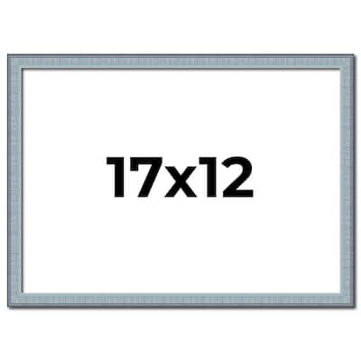 17x12 Frame Rustic Sky Blue Solid Wood Picture Frame | 0.75 Inch