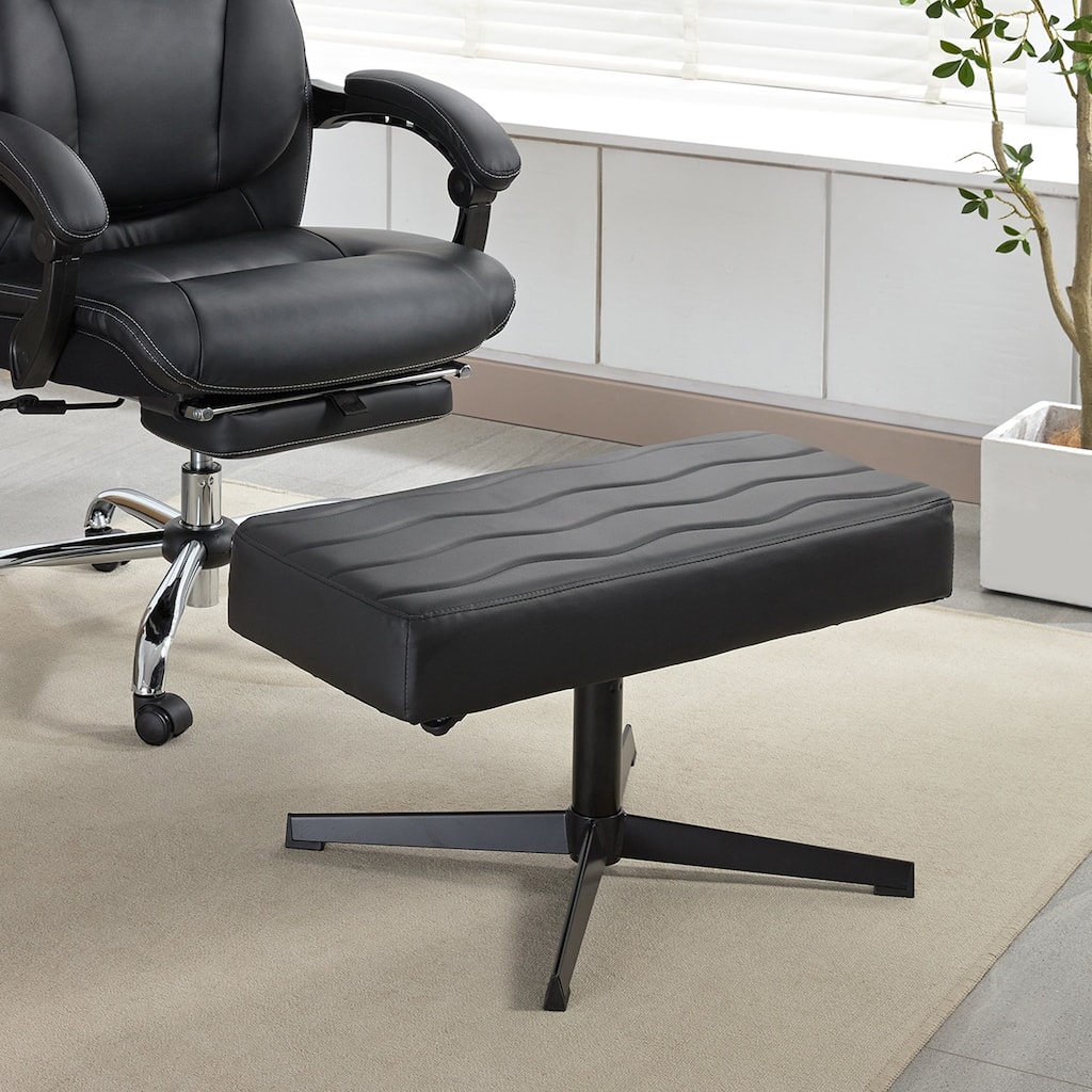 Javlergo Height Adjustable Footrest, Ergonomic Leg and Foot Rest, Ottoman Footstool Simple Meeting Chair for Gaming Home Office