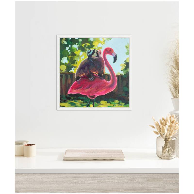 Kate and Laurel Sylvie Backyard Besties Framed Canvas by Rachel Christopoulos