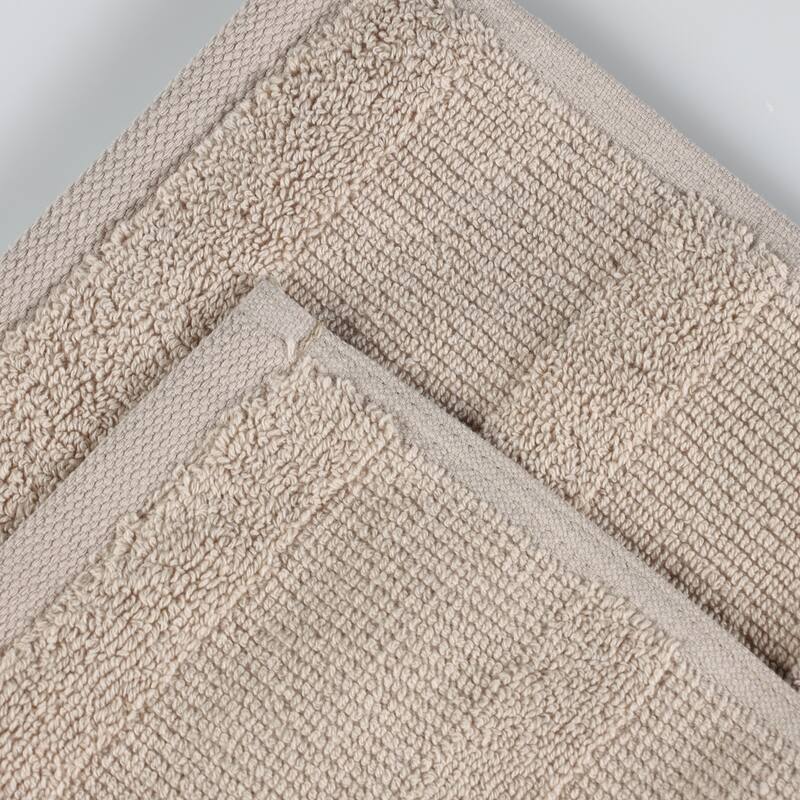 Superior Roma Cotton Ribbed Soft Highly Absorbent Hand Towel Set of 6