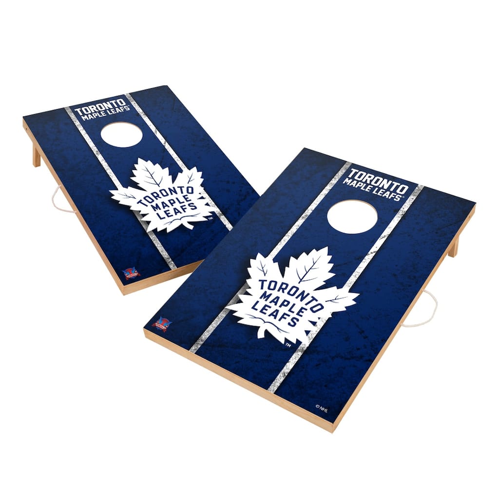 Vintage Toronto Maple Leafs NHL Regulation 2x4 Cornhole Set