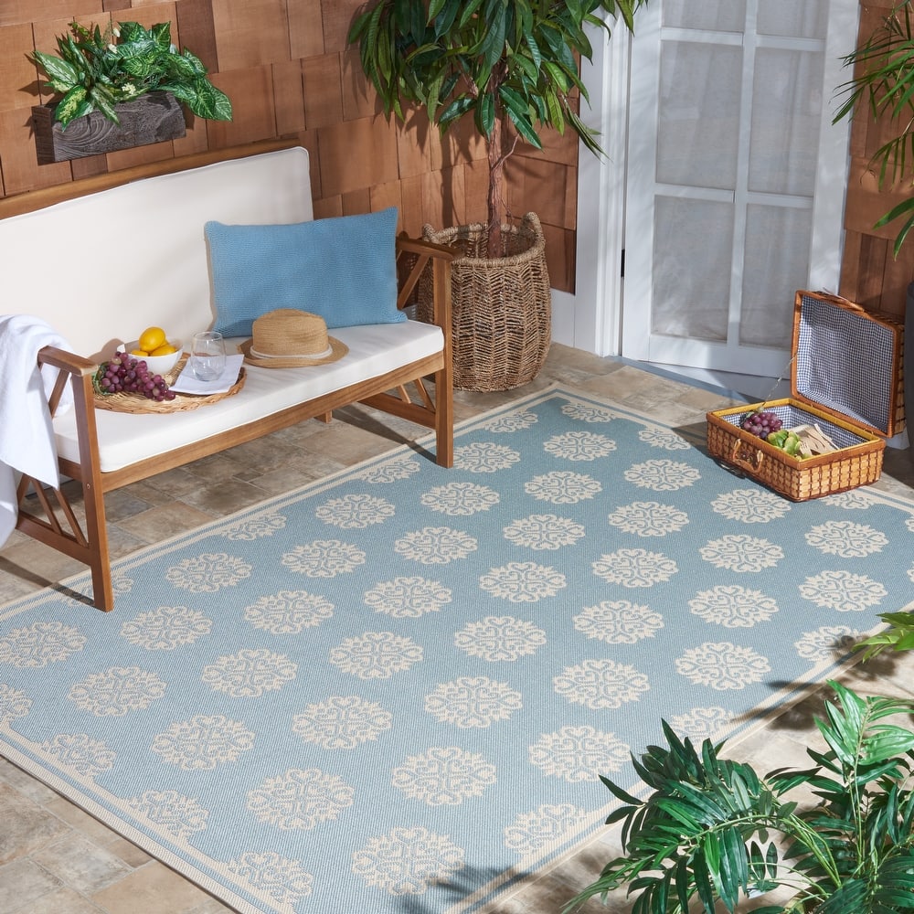 SAFAVIEH Beach House Indoor/ Outdoor Waterproof Patio Backyard Rug