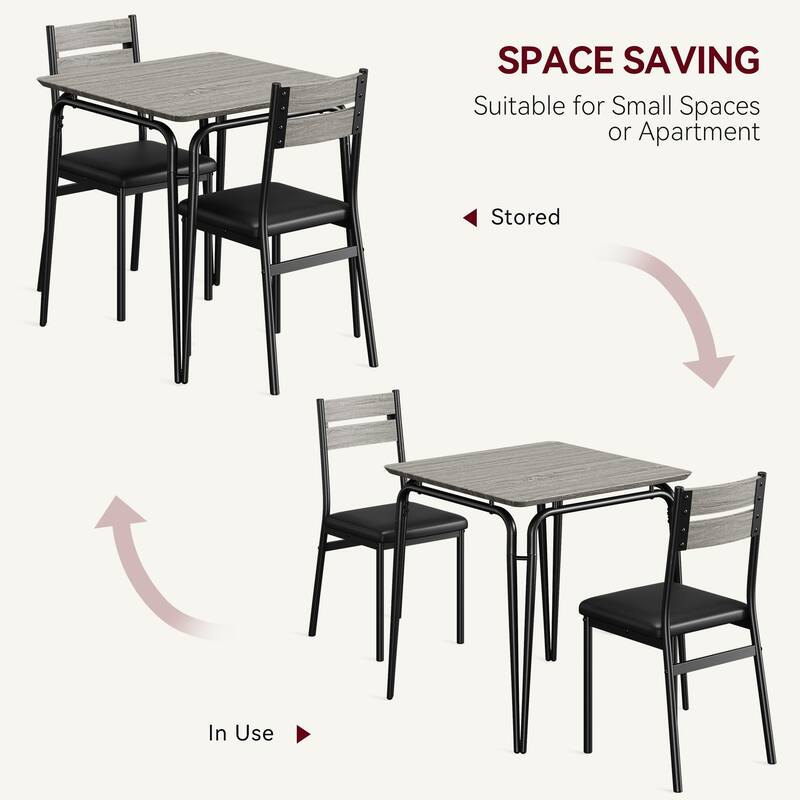 Dining Table Set with Chairs for Small Space Kitchen