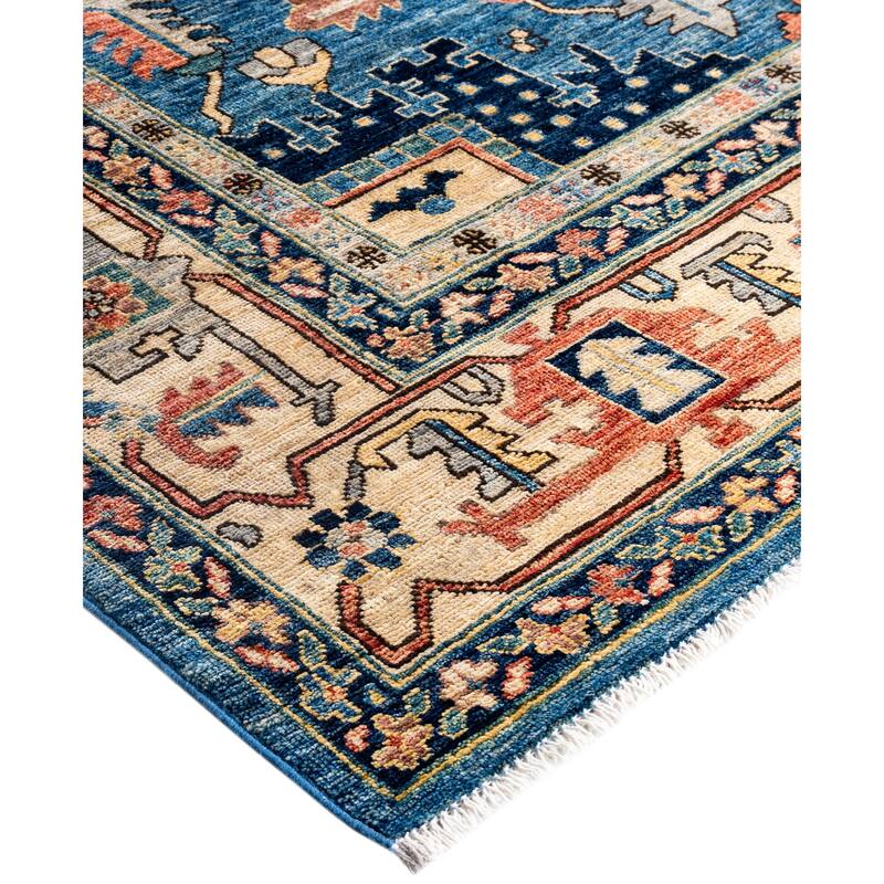 Serapi One-of-a-Kind Hand-Knotted Area Rug - Blue - 8' 11" x 11' 9"