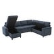 preview thumbnail 16 of 29, U-Shaped Convertible Sectional Sofa Bed with Storage Chaise by Harper&Bright Designs