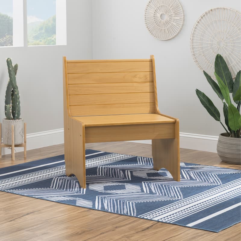 Linon Beatty Rustic Small Back Dining Rest - Honey Brown