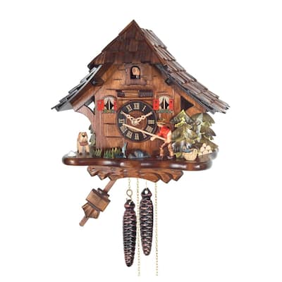 11" Engstler Fisherman Weight-Driven Cuckoo Wall Clock