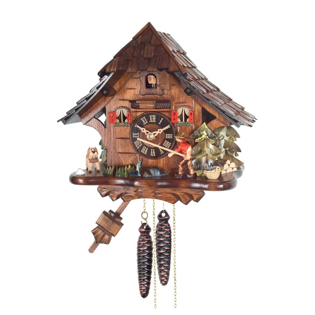 11" Engstler Fisherman Weight-Driven Cuckoo Wall Clock