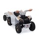 preview thumbnail 6 of 71, White 6V Electric ATV Ride-On with Trailer, Bluetooth, Music, Power Display for Kids Ages 3-6