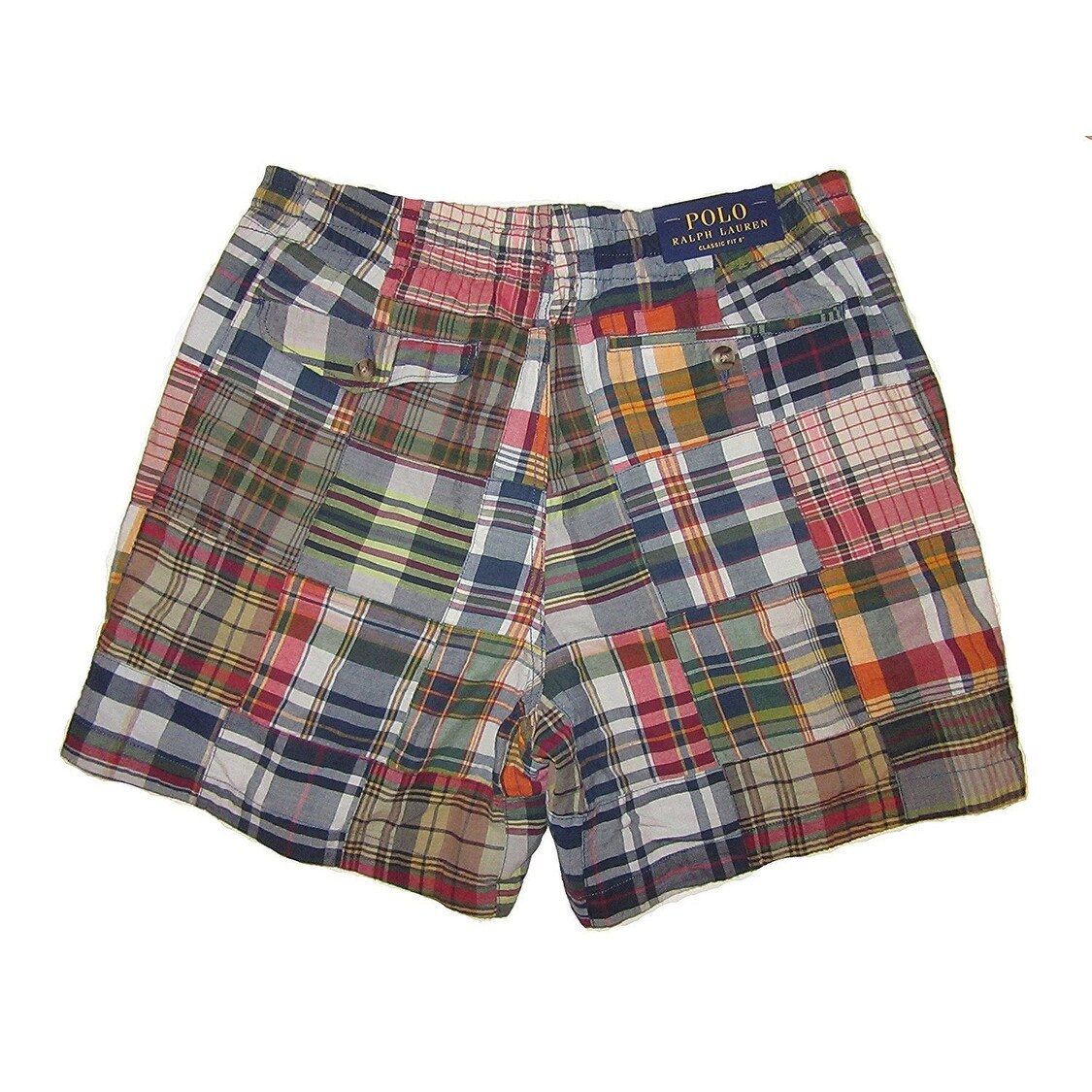 plaid polo shorts