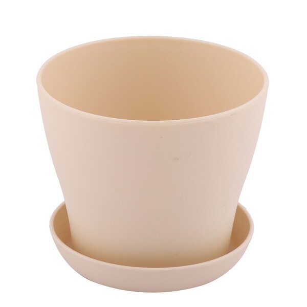 Desktop Round Flower Plant Succulent Seeds Pot Container Holder Beige. Opens flyout.