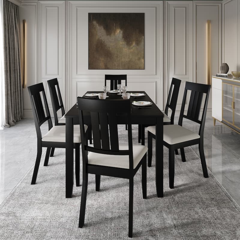 CraftPorch Classic 7-piece Wooden Dining Set