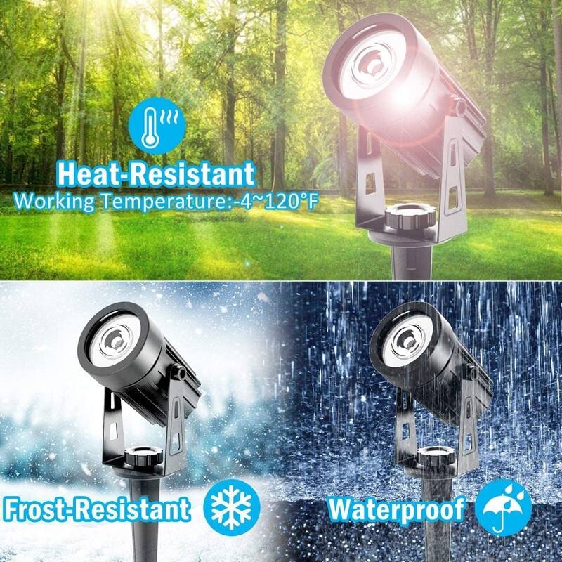 Solar Garden Spot Lights, LED Solar Landscape Light Outdoor