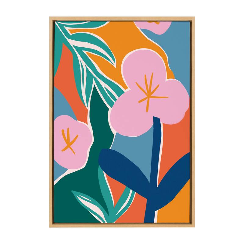 Kate and Laurel Sylvie Oaxaca Garden Framed Canvas by Kate Aurelia Holloway