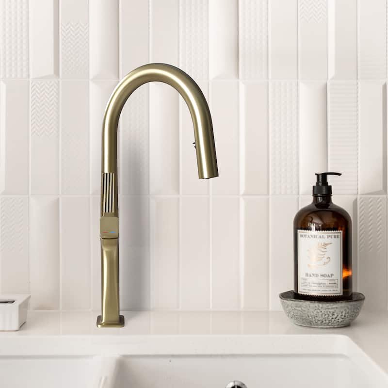 Single Handle Kitchen Faucet with Pull Down Sprayer Brass Single Hole Brass Pull Down Kitchen Sink Faucets
