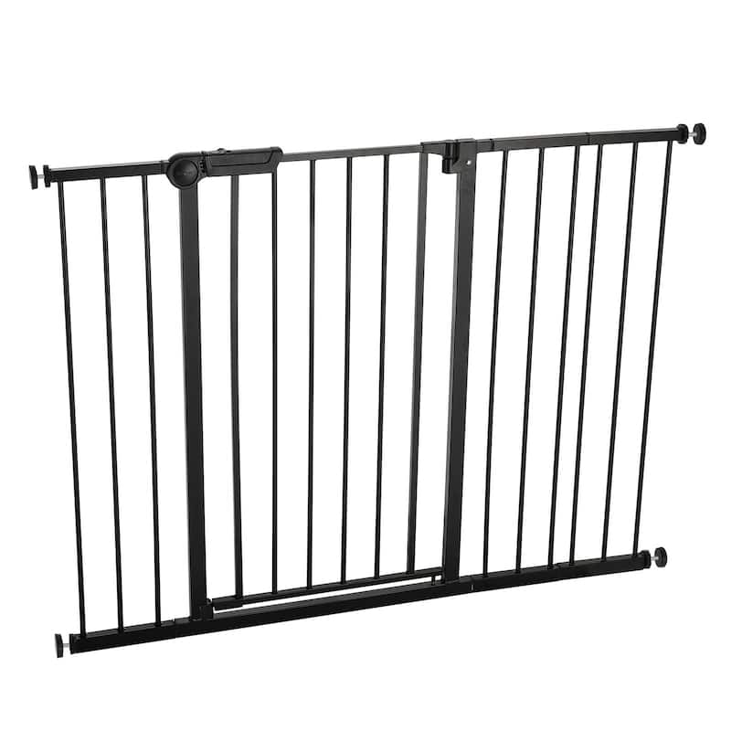 Adjustable 36-Inch Baby Gate with Auto-Close and One-Handed Operation for Stairs Hallways or Kitchens - 26-48”W x 36”H