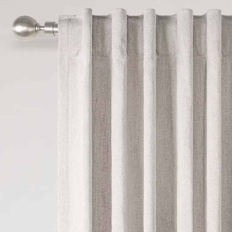 Chenille Blackout Back Tab Curtain Pair(2 panels)