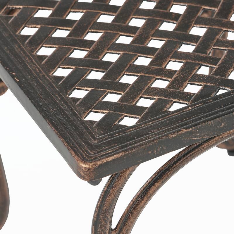 outdoor CAST END TABLE,SET OF 2 PCS