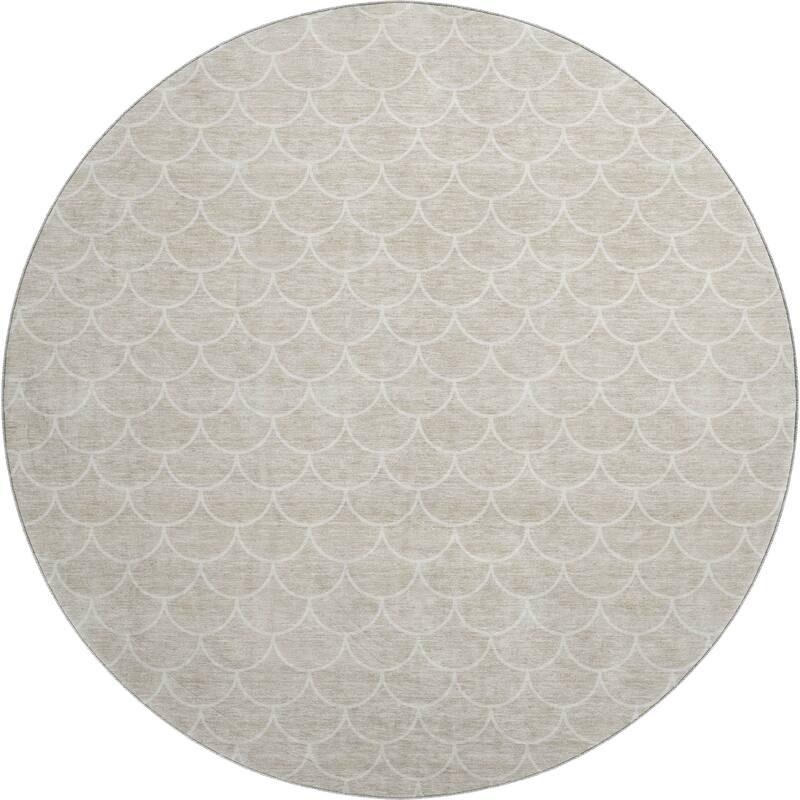 Premium Washable Super Soft Geo Scallops Mayfield Rug