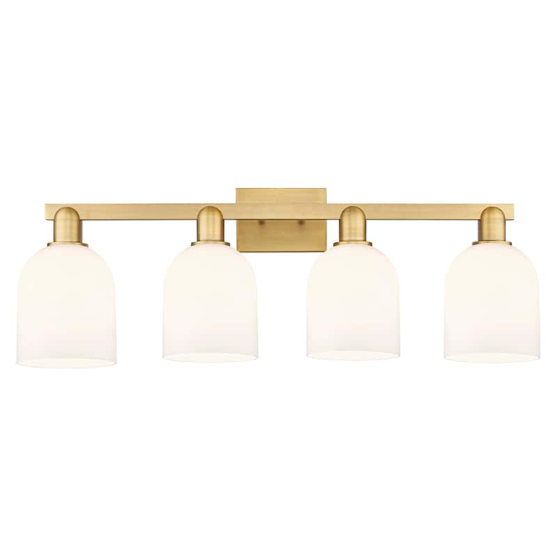 Innovations Lighting 716-4W-12-33 Bella Vanity Bella 4 Light 33" Wide - Brushed Brass / White