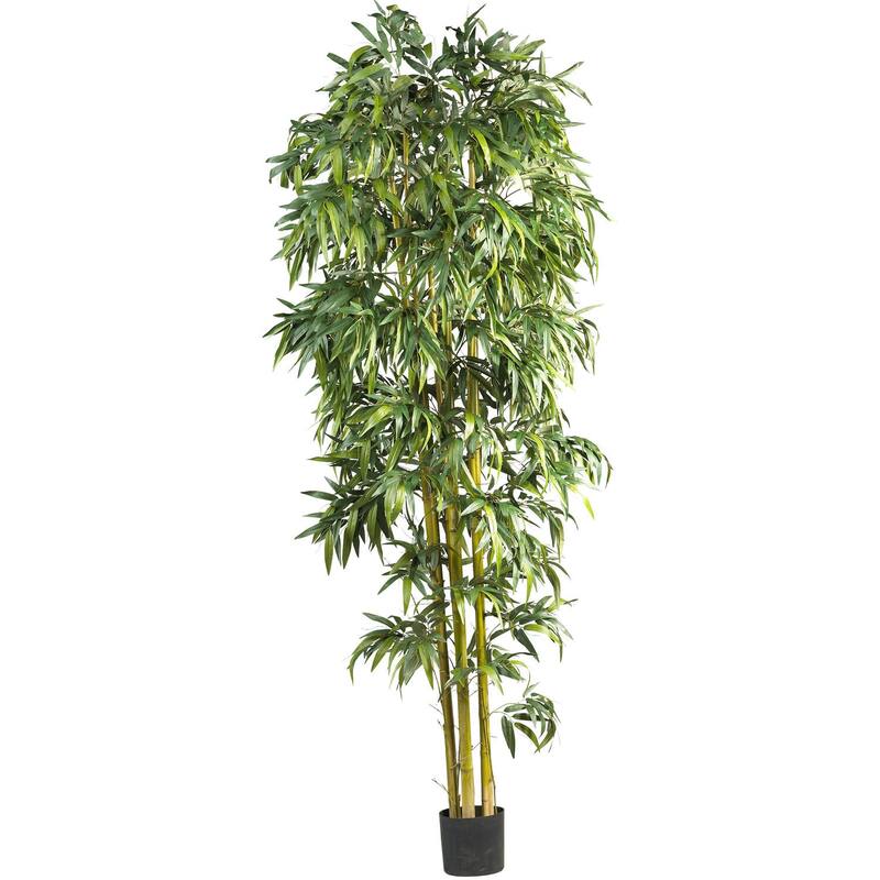 8ft Bamboo Tree Indoor - Tropical Decor Plant, Large Faux Tree, Lush Greenery, Office Home Accent, No Assembly - 8ft.