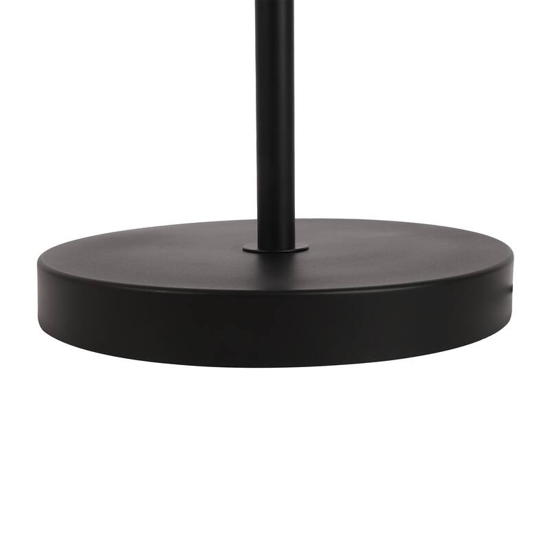 Metal Wood Floor Lamp with USB Port